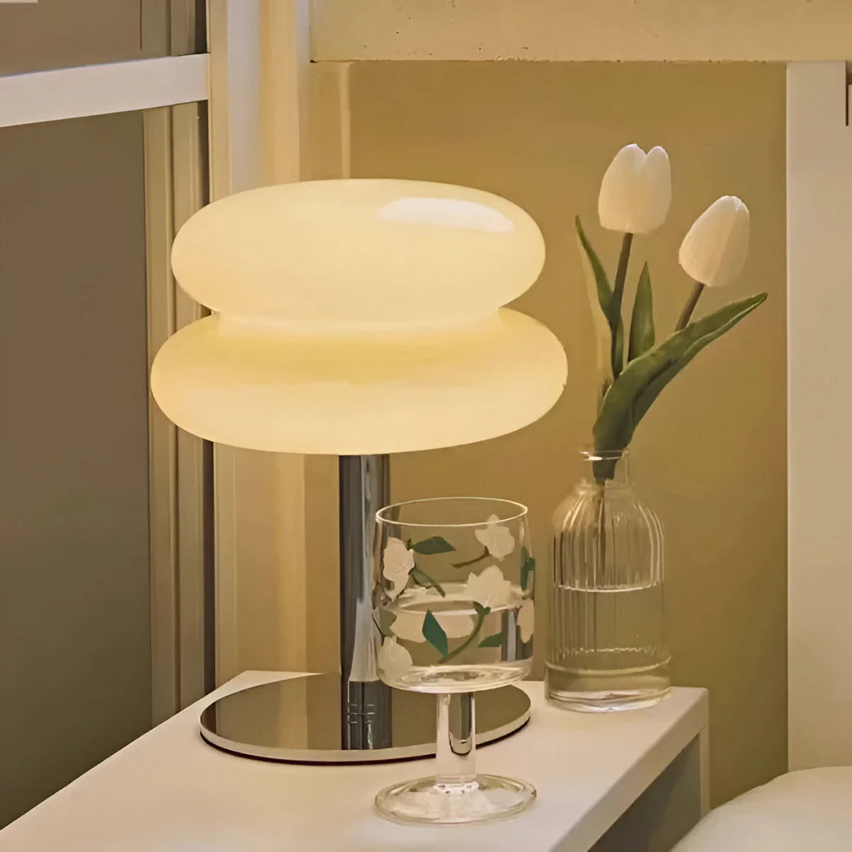 Liva | Lampe de Table Macaron en Verre