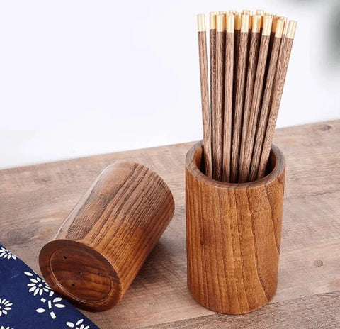 Runa | Porte-Ustensiles en Bois de Teck