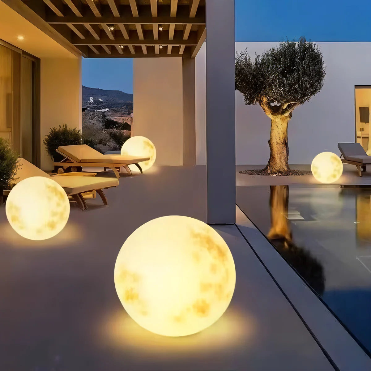 Solea | Lampe Globe Lunaire d’Extérieur