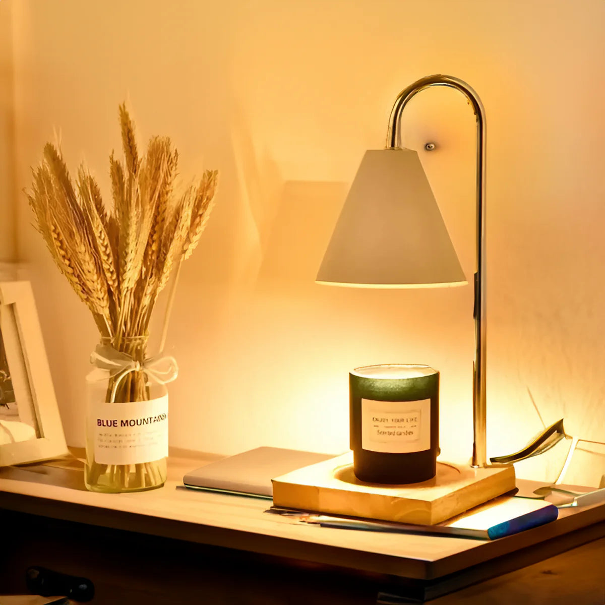 Lina | Lampe Chauffe-Bougie de Table