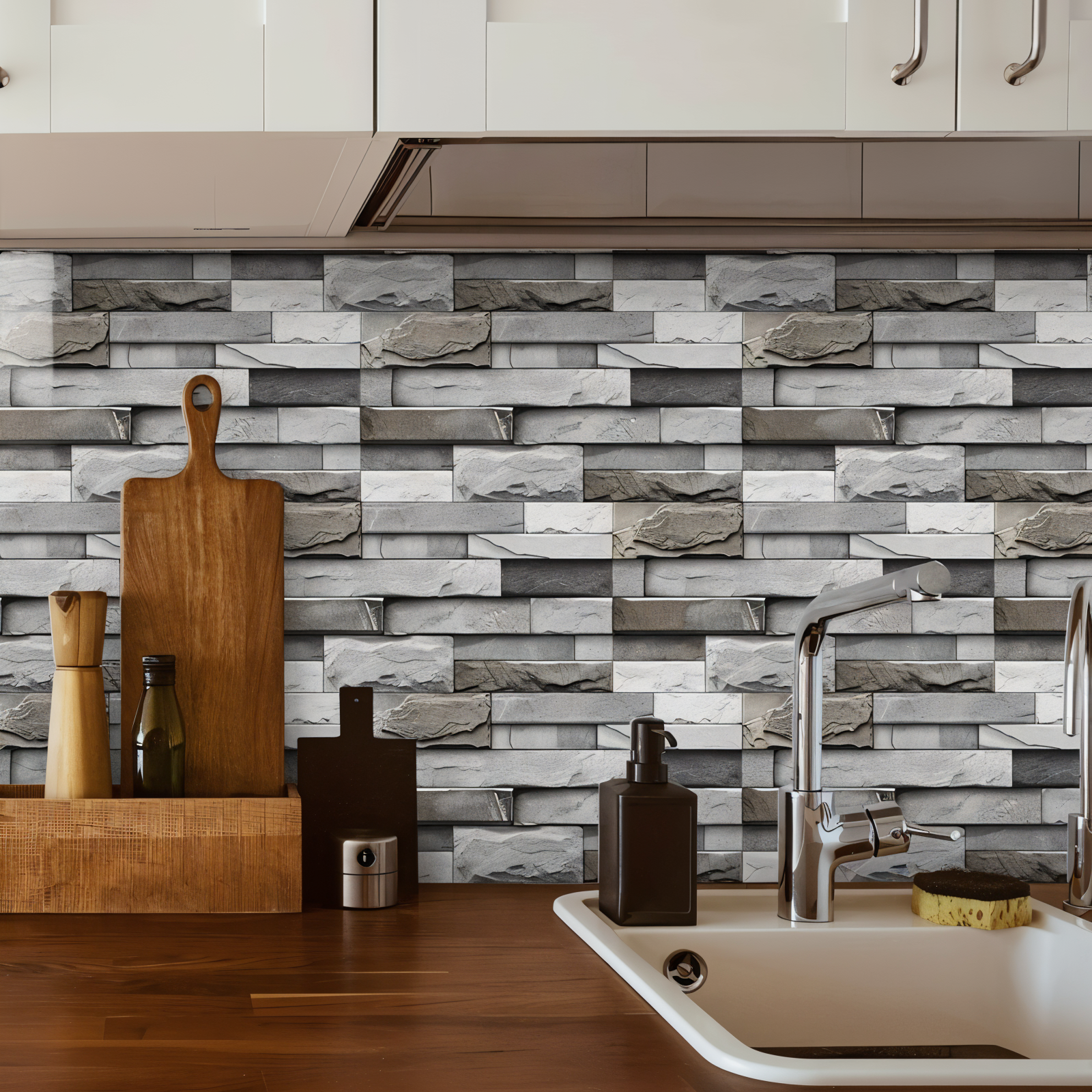 Kasper | Panneau Mural Autocollant Effet Marbre