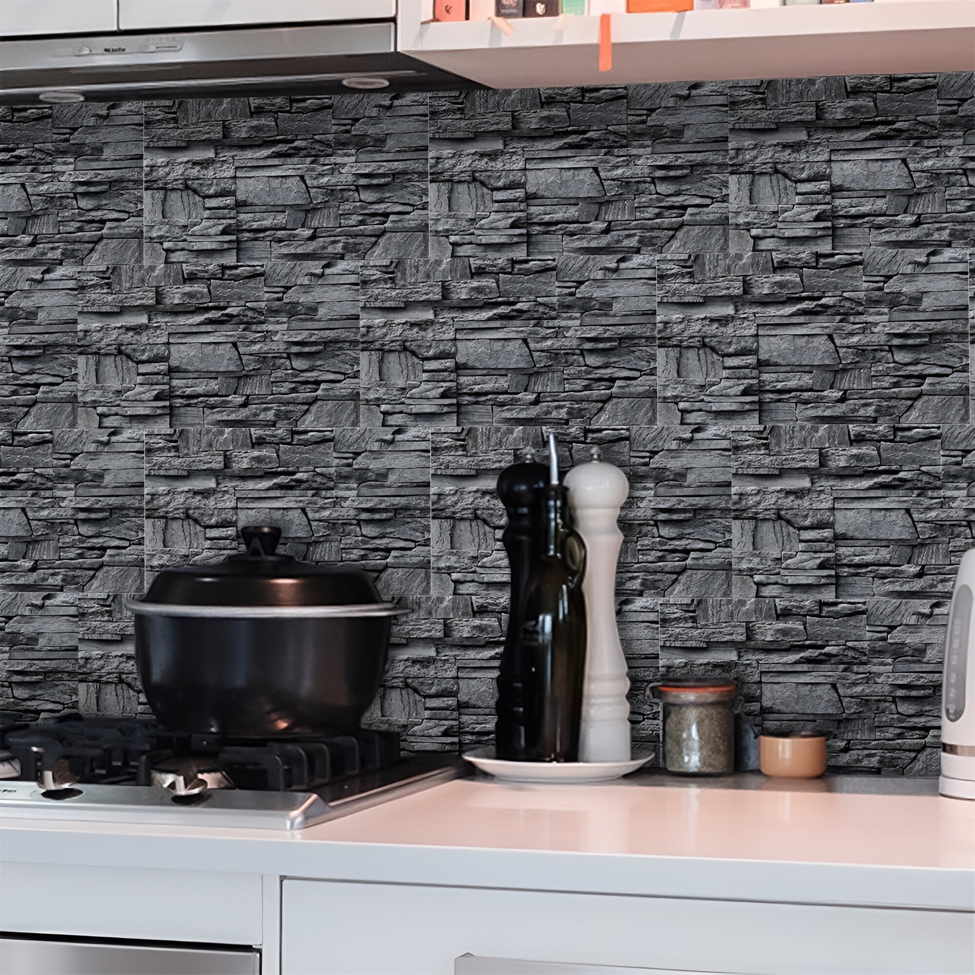 Kasper | Panneau Mural Autocollant Effet Marbre