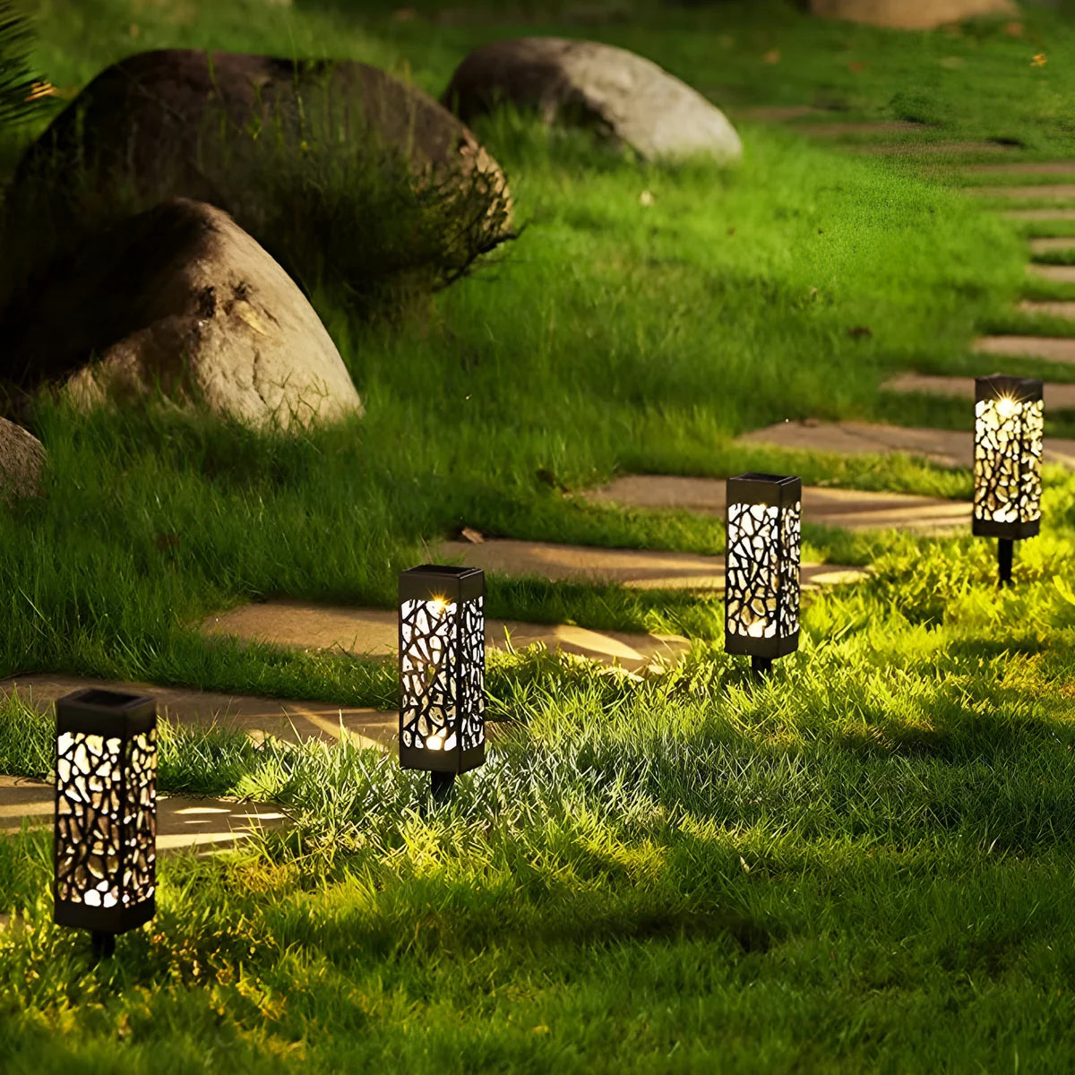 Marcus | Balise Solaire à Découpe Organique