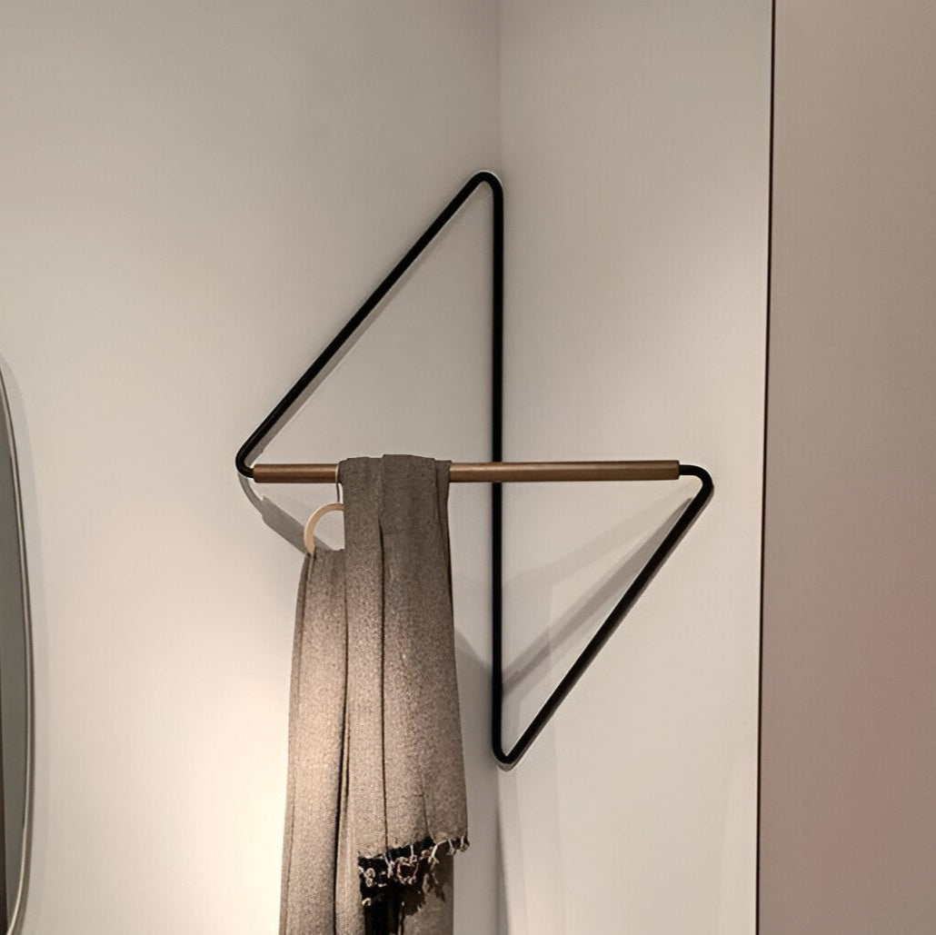 Lysel | Support Mural Géométrique en Métal et Bois