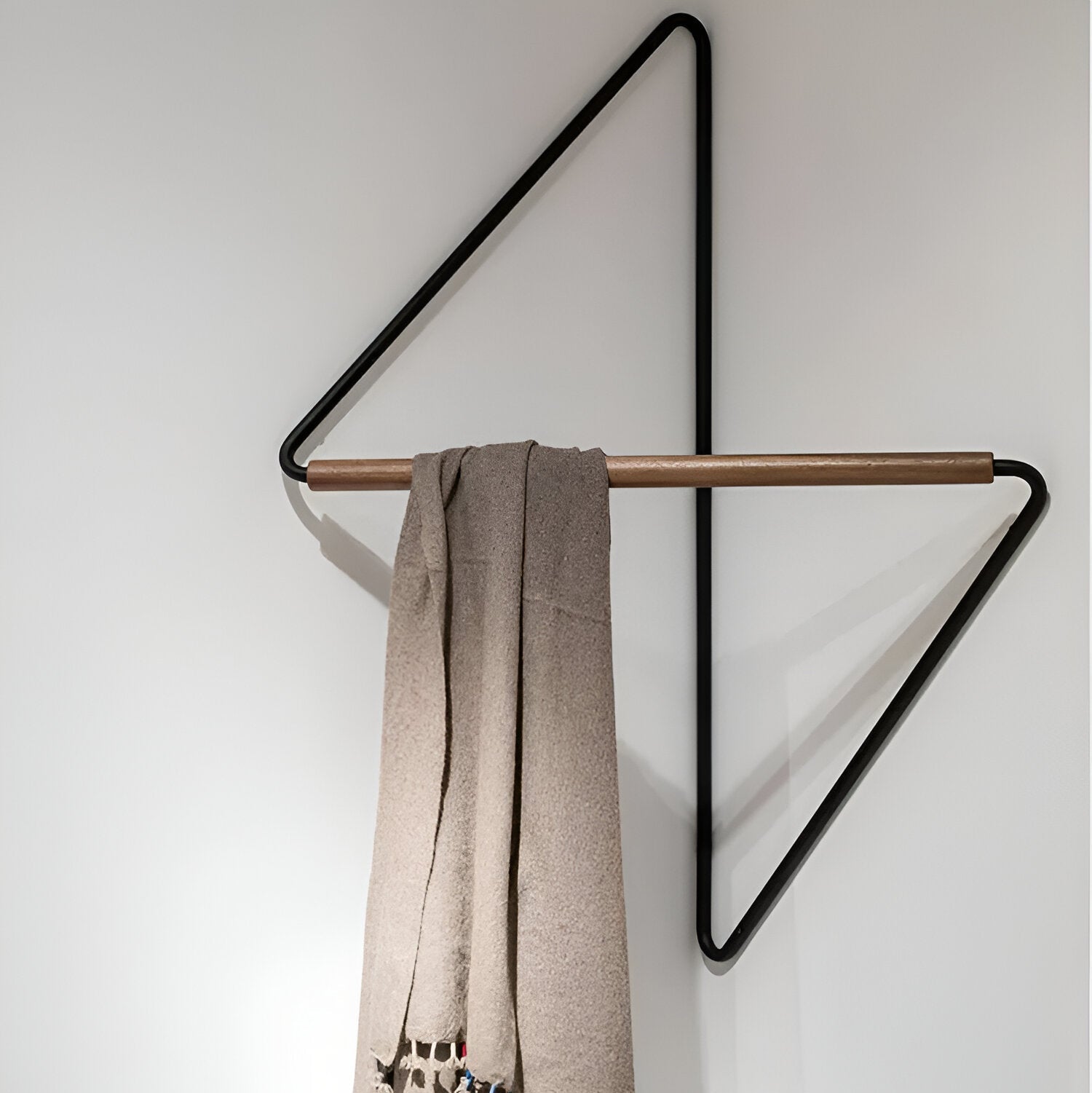 Lysel | Support Mural Géométrique en Métal et Bois