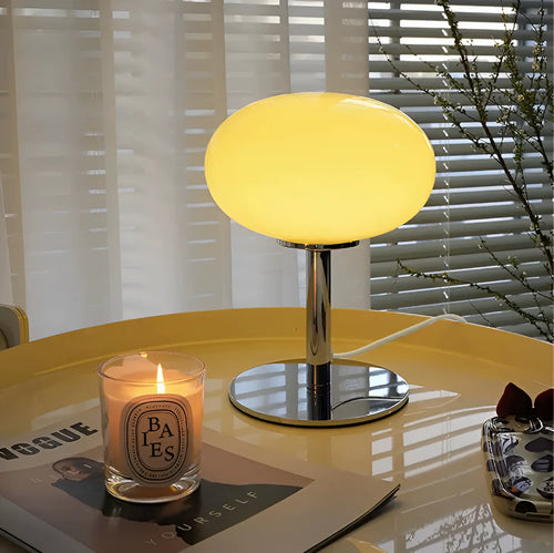 Alba | Lampe de Table en Verre Rechargeable
