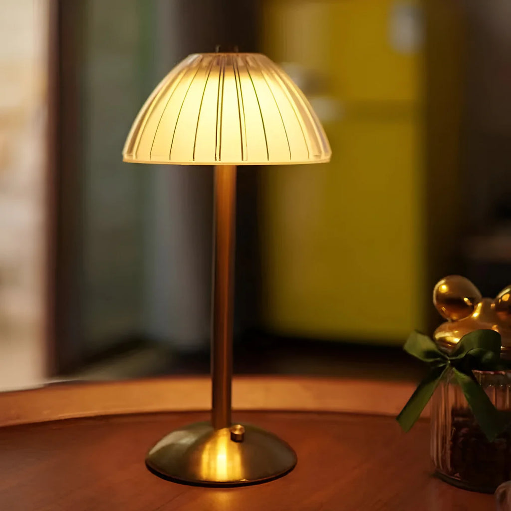 Deco | Lampe Tactile en Verre et Laiton