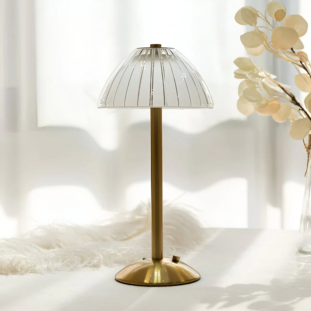 Deco | Lampe Tactile en Verre et Laiton