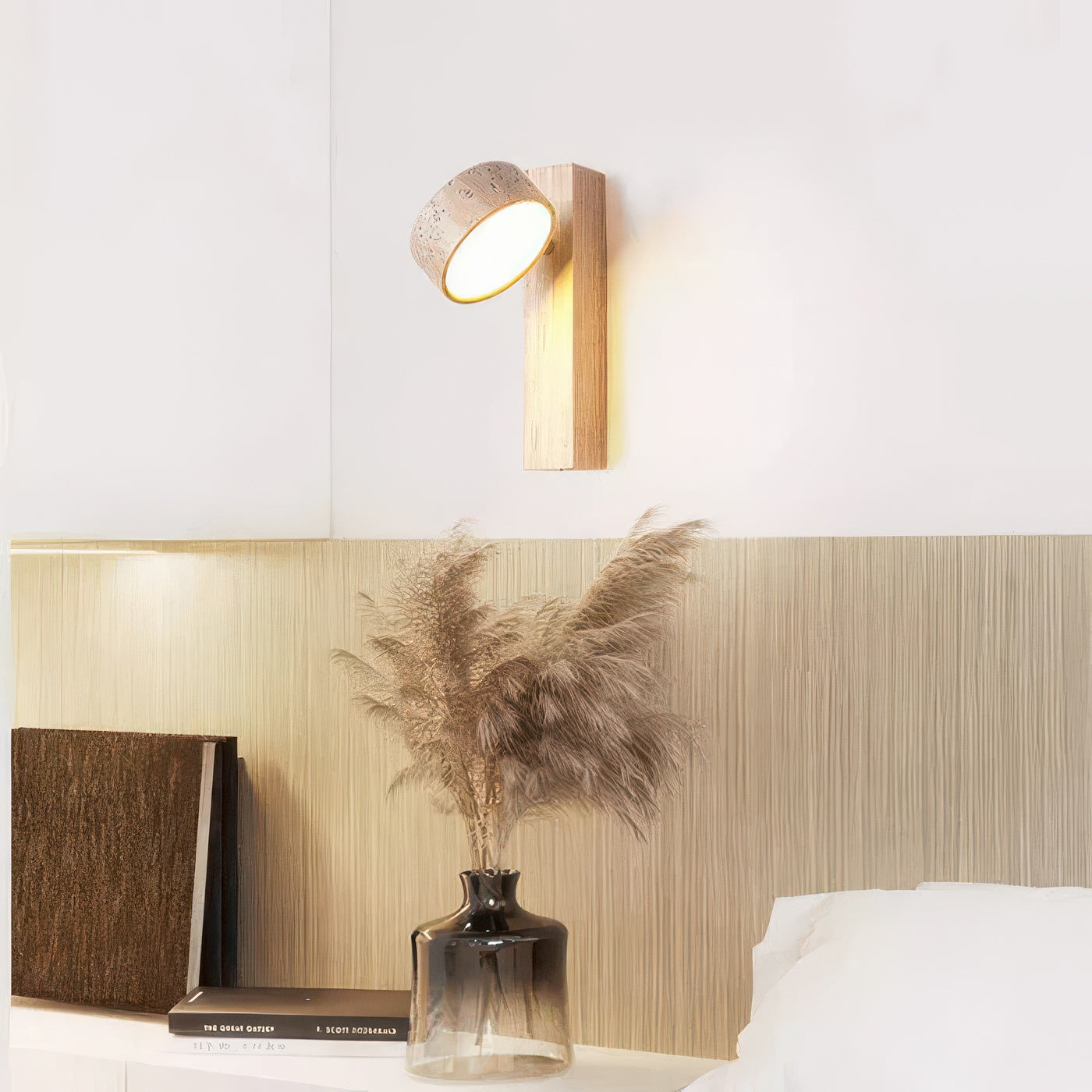 Arlen | Applique Murale LED Pierre & Bois