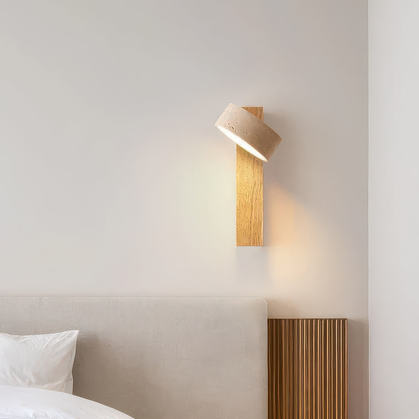 Arlen | Applique Murale LED Pierre & Bois