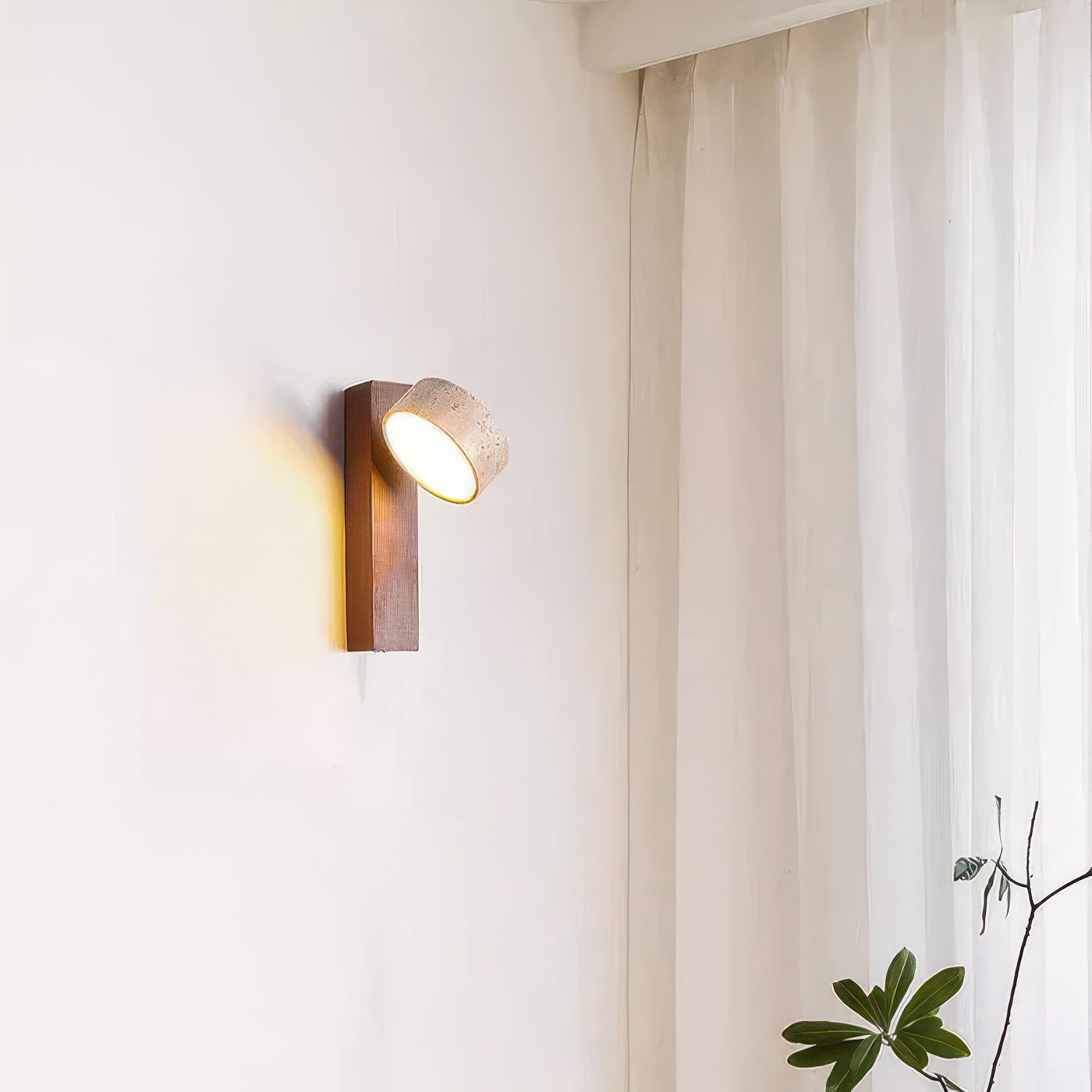 Arlen | Applique Murale LED Pierre & Bois