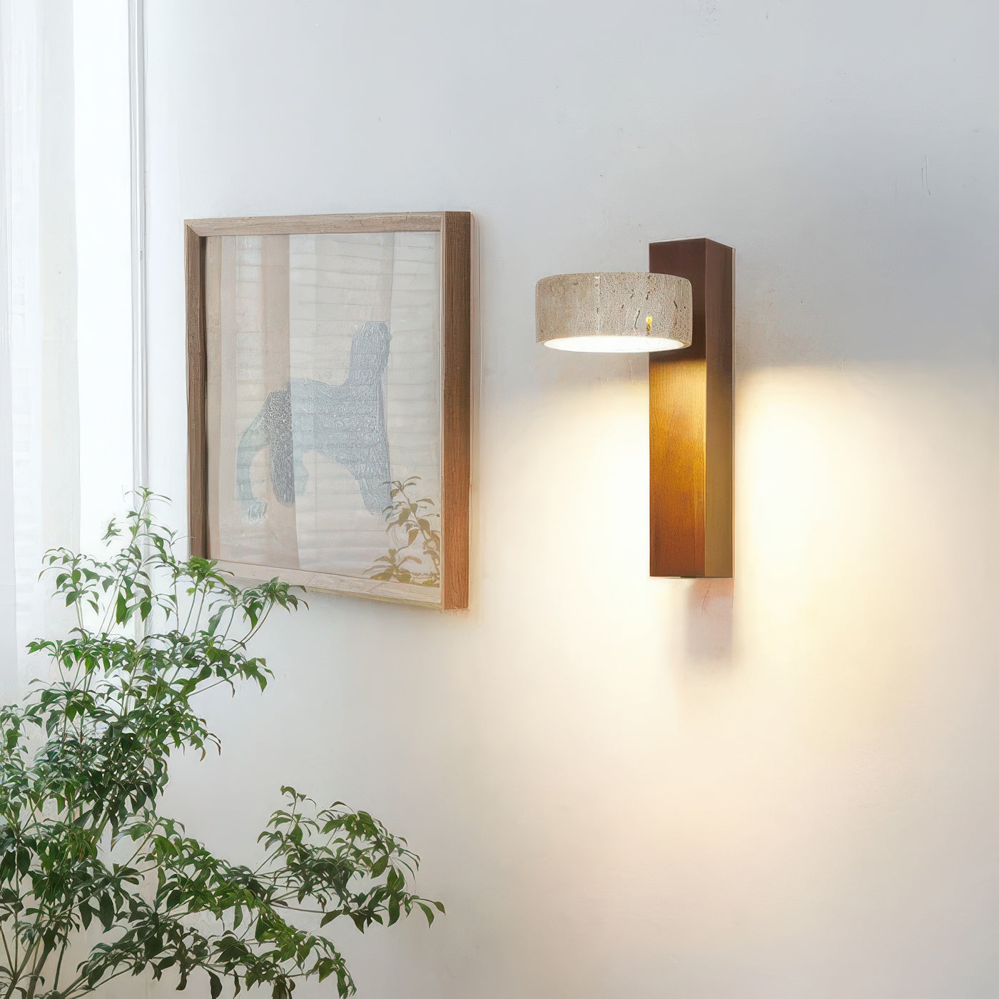 Arlen | Applique Murale LED Pierre & Bois