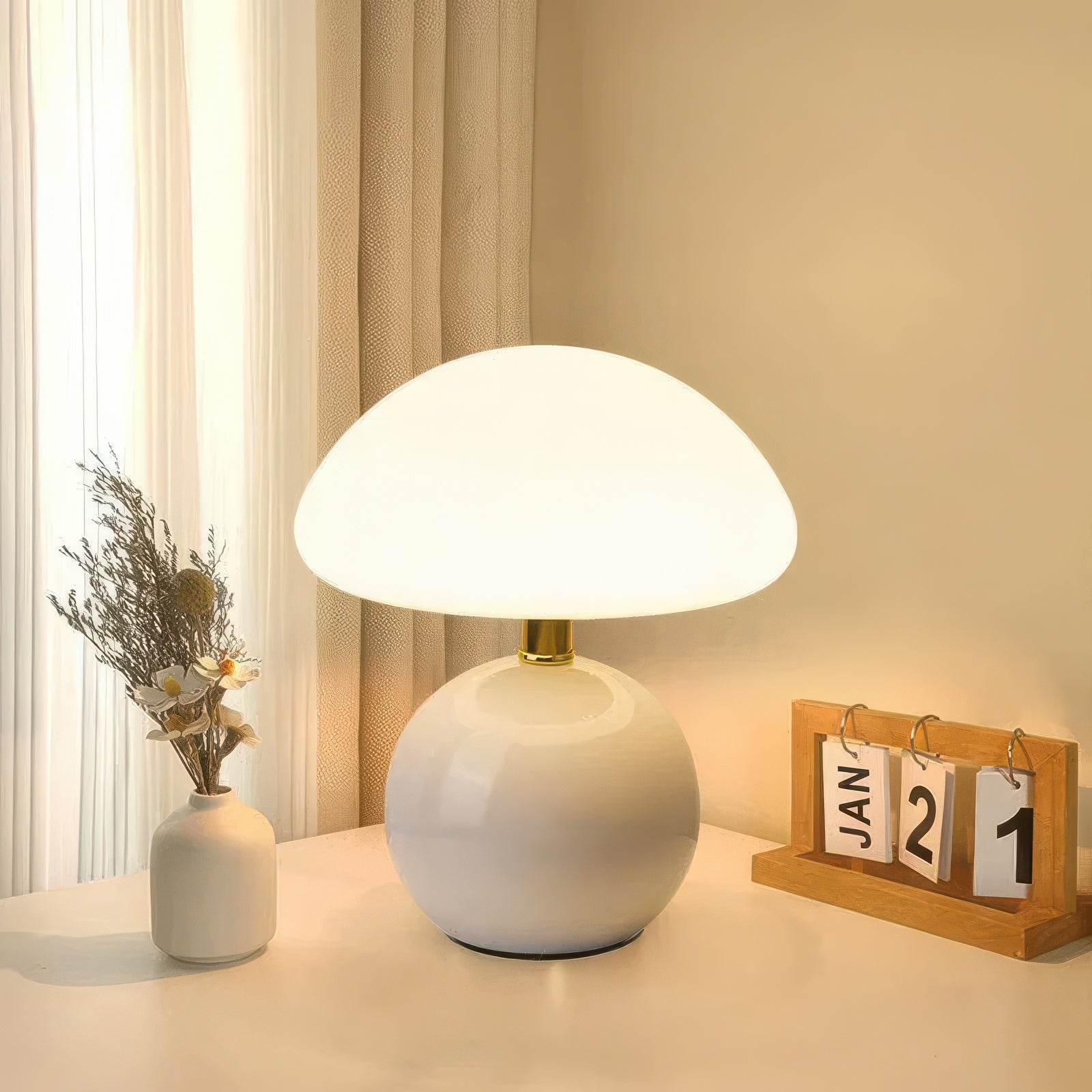 Aylen | Lampe Champignon en Céramique