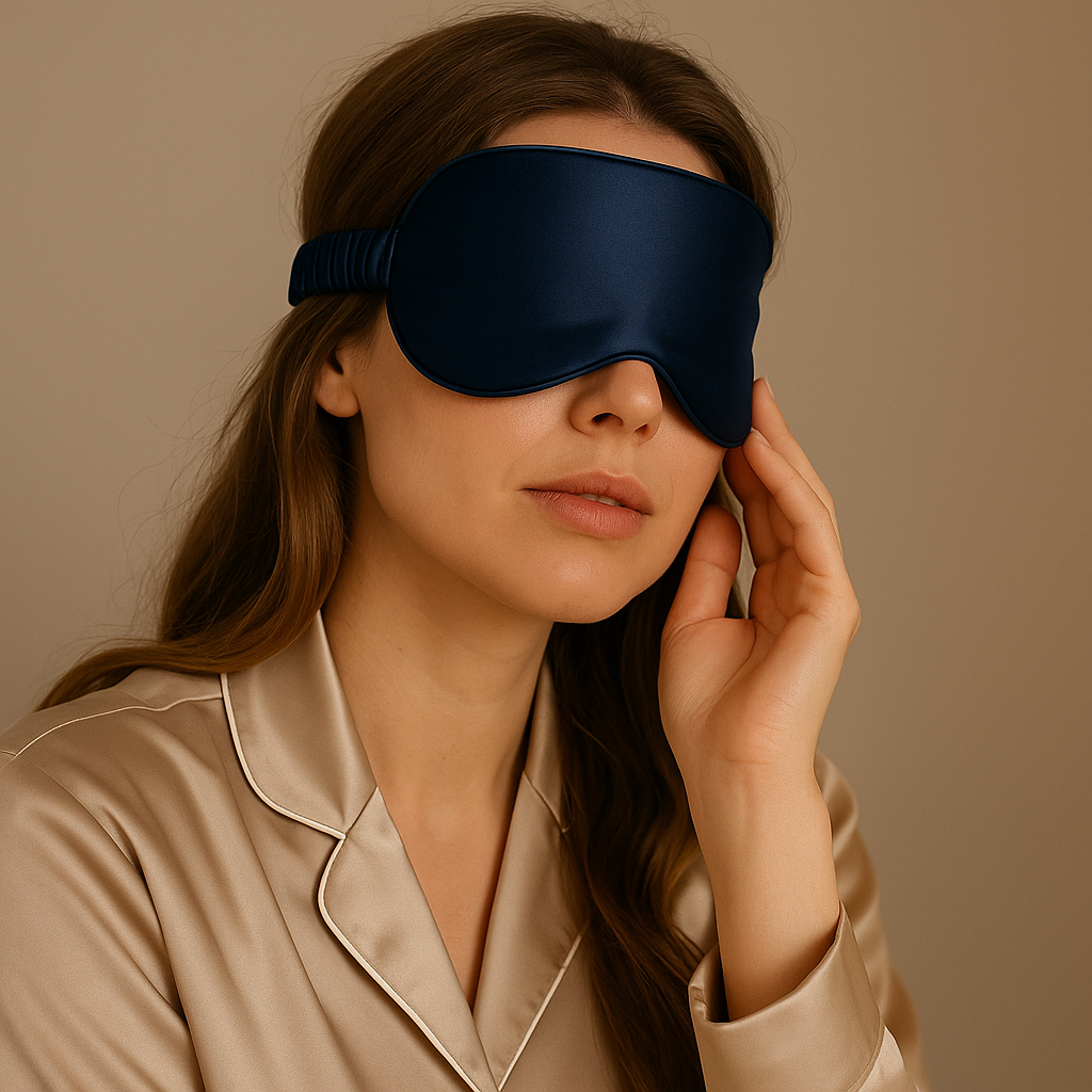 Masque de sommeil en soie de mûrier 22 momme
