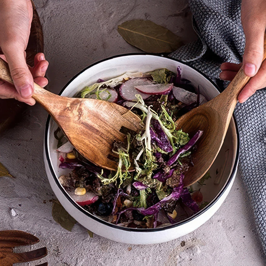 Eira | Couverts à Salade en Bois d’Acacia