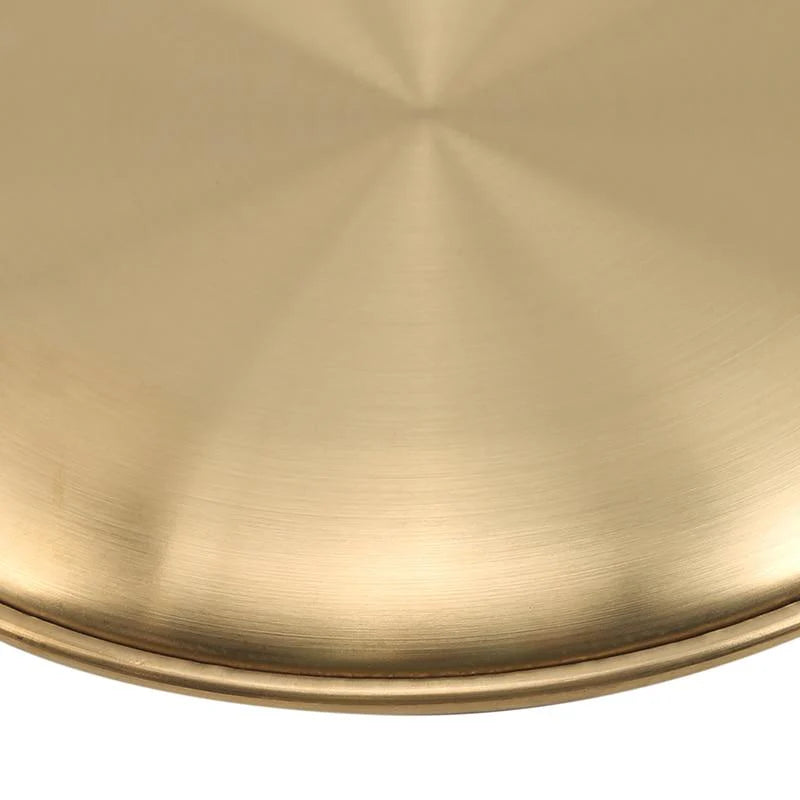 Elja | Assiettes Dorées en Acier Inoxydable