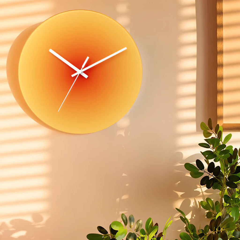 Elja | Horloge Murale en Verre Dégradé