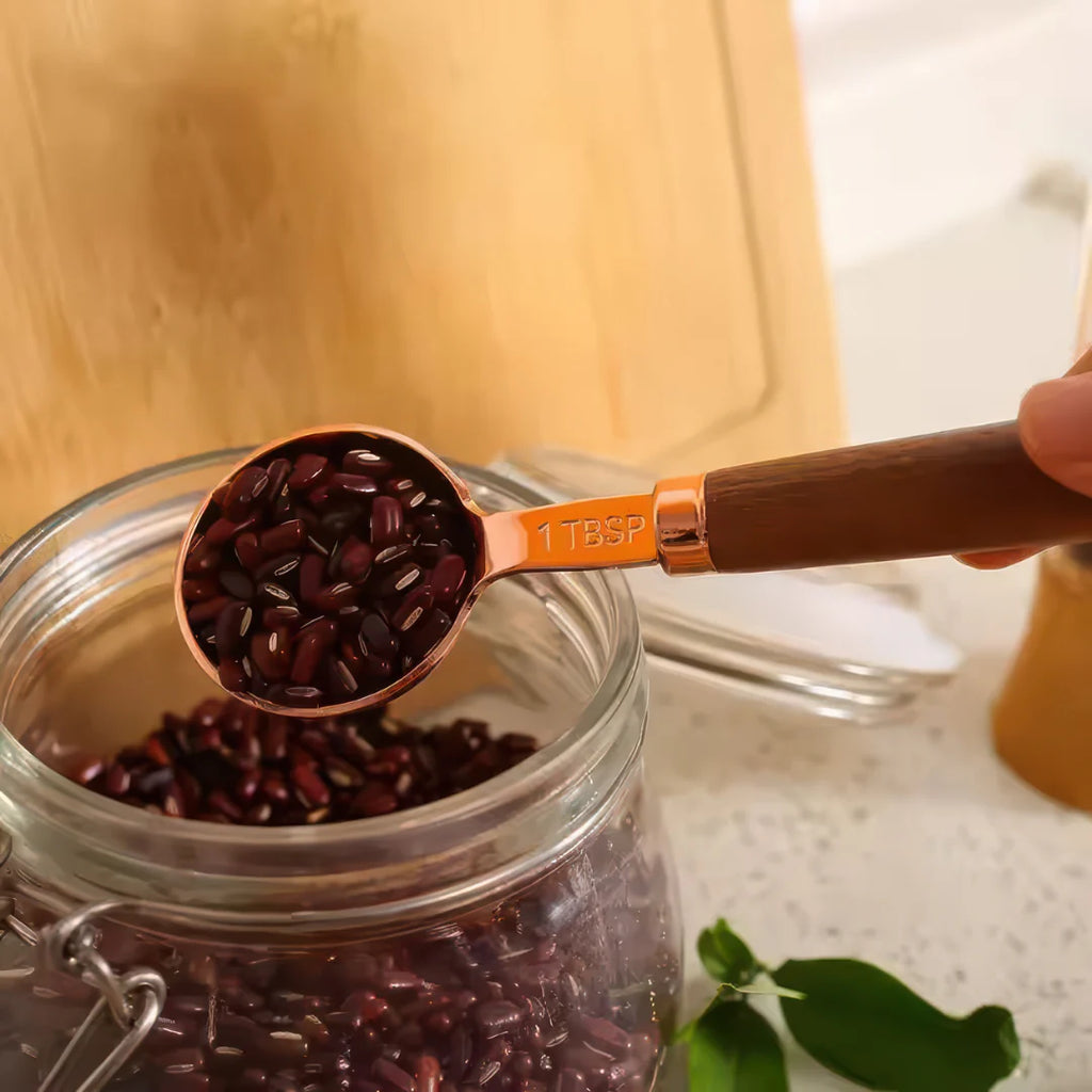 Elodie | Set de Mesures Cuivré & Noyer