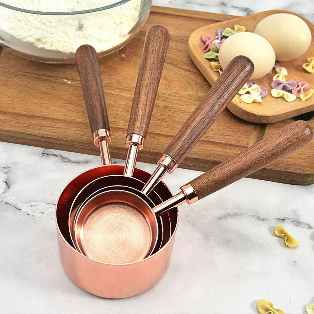 Elodie | Set de Mesures Cuivré & Noyer