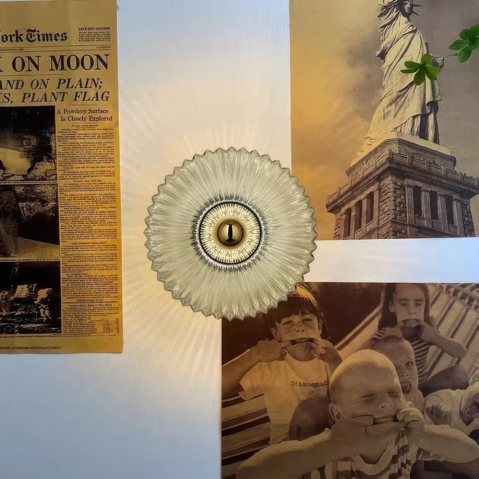 Esrin | Applique Murale en Verre Sculpté