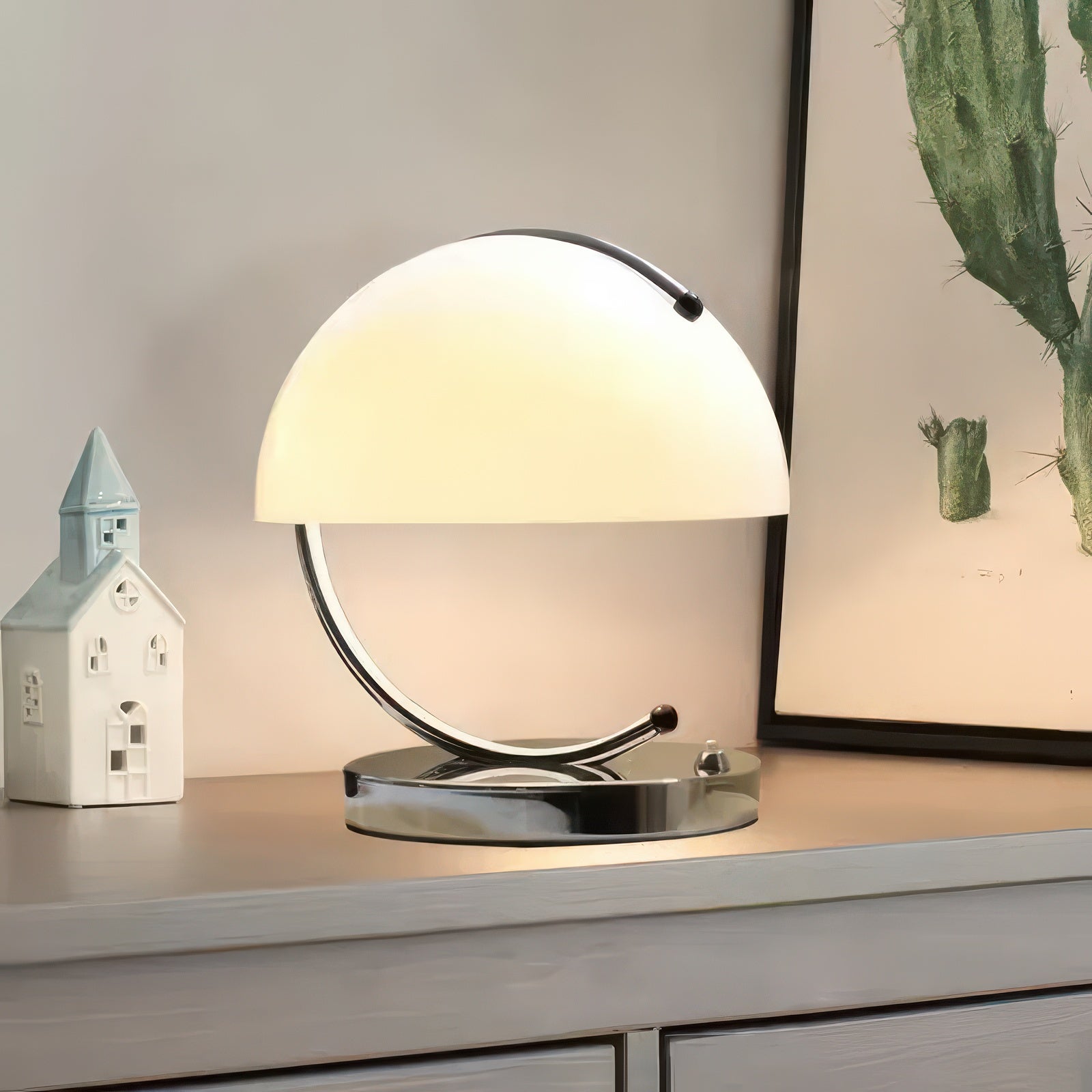 Hilda | Lampe de Table en Verre Courbé