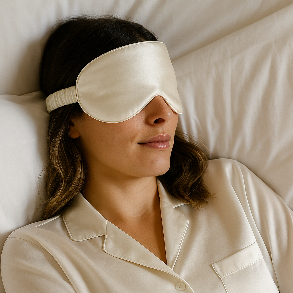 Masque de sommeil en soie de mûrier 22 momme