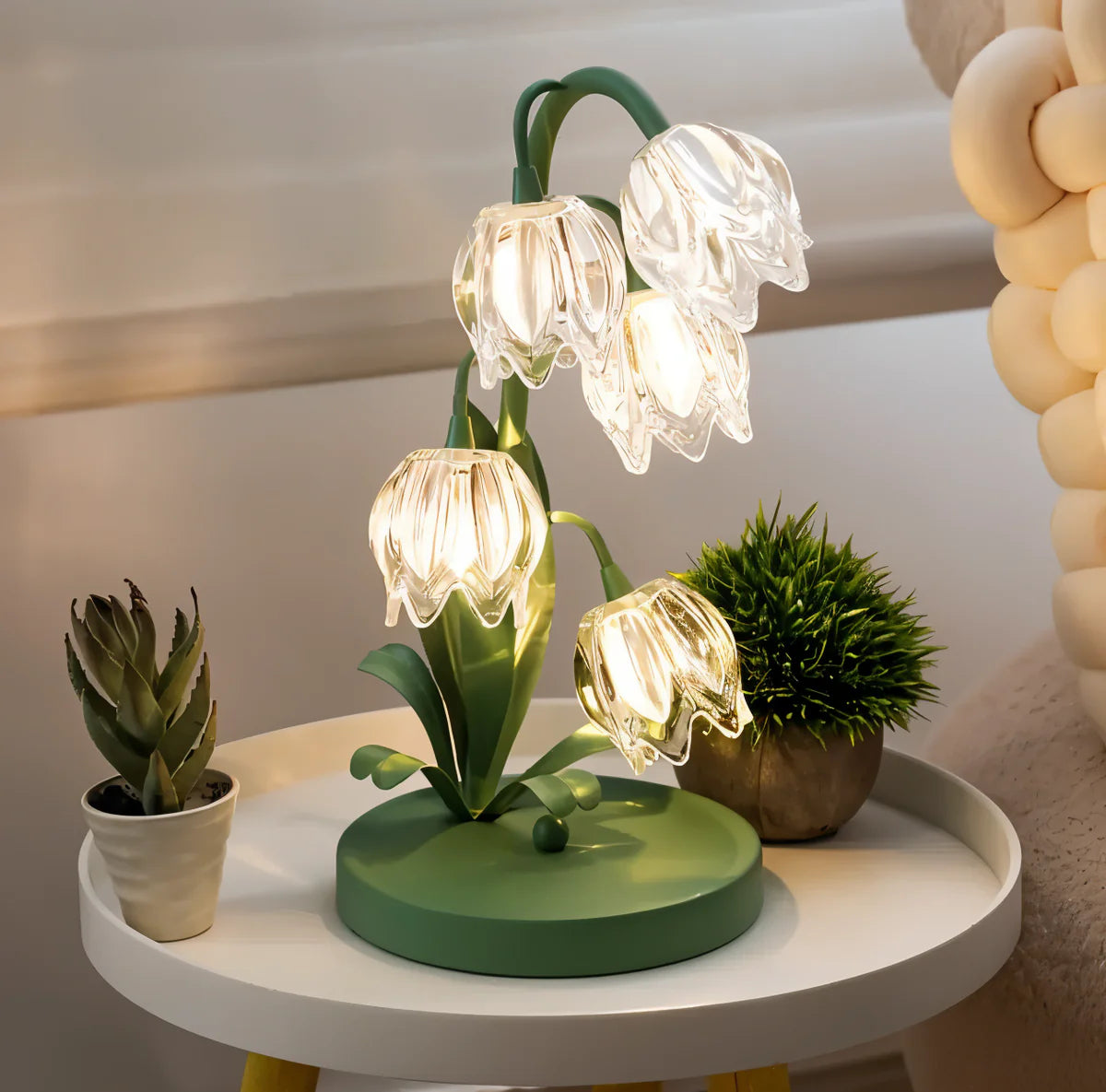 Iselin | Lampe de Table Tulipe en Verre