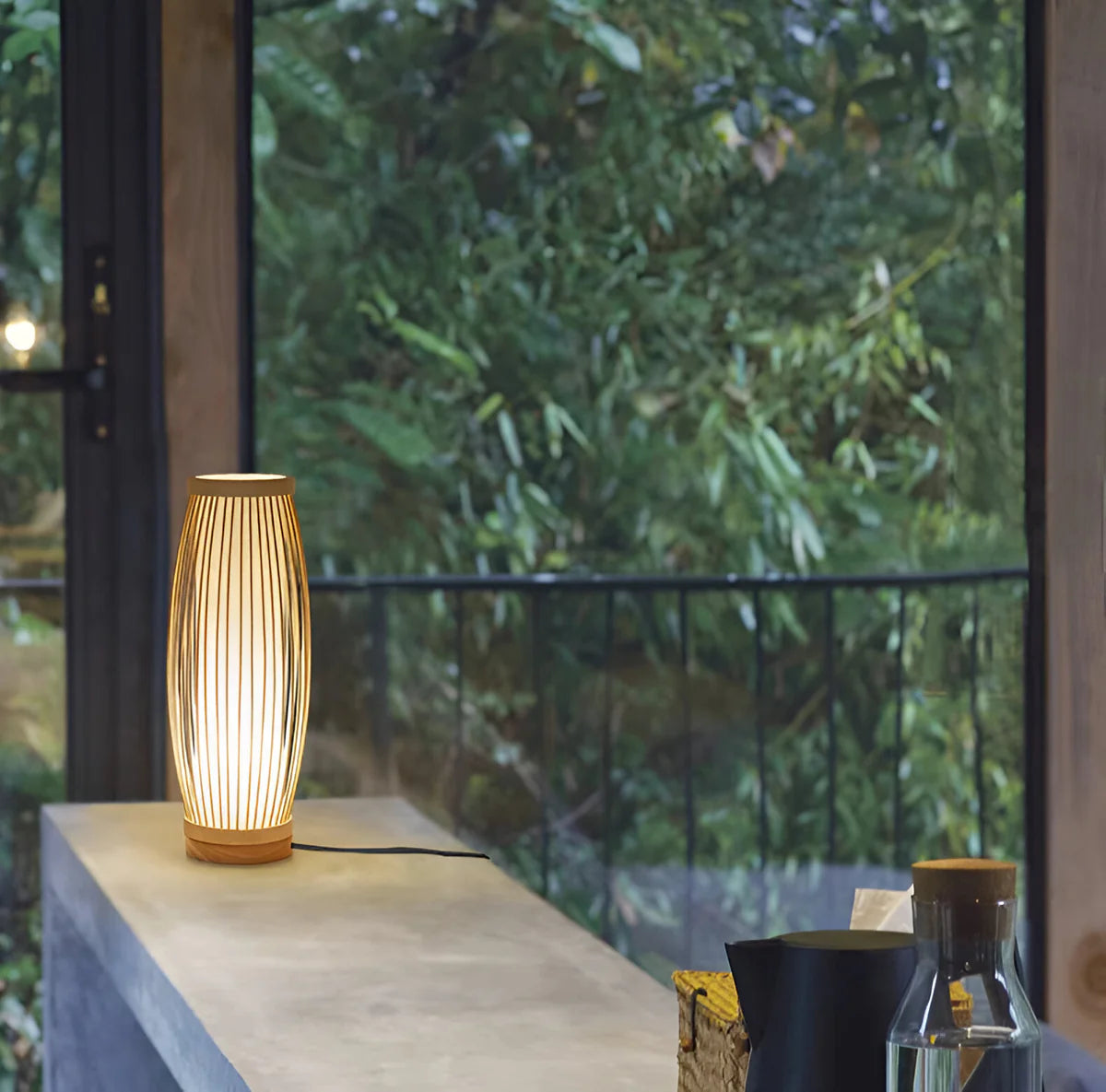 Iska | Lampe de Table à Structure Bambou