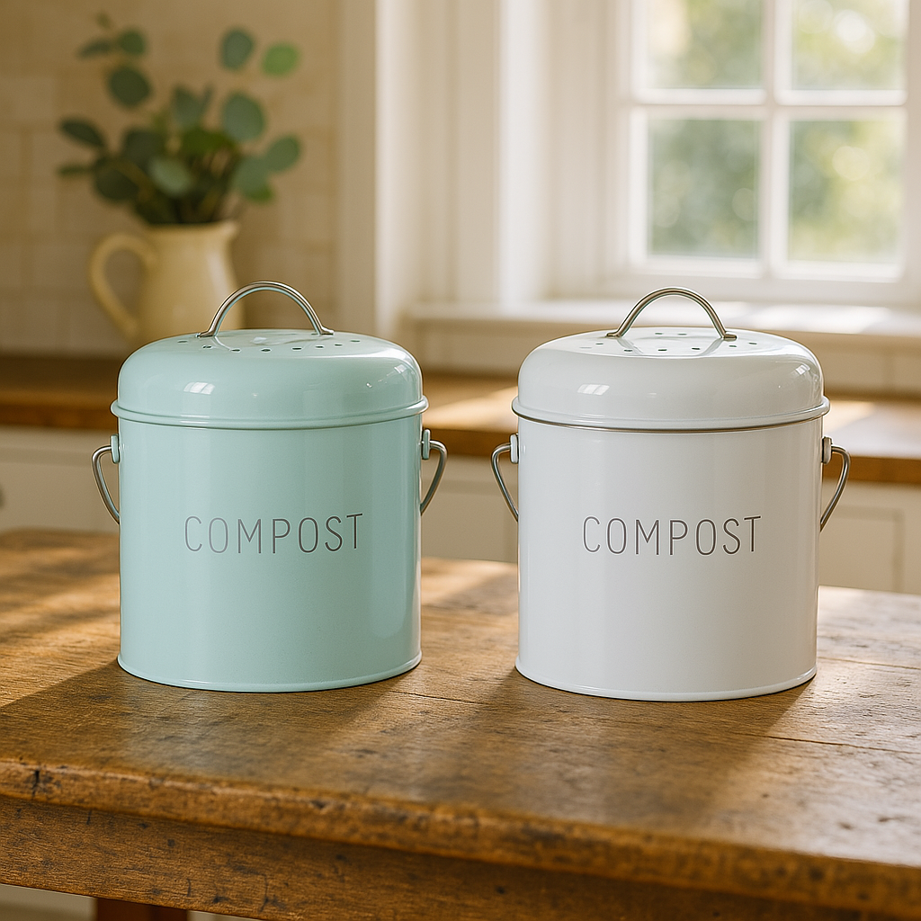 Islen | Poubelle à compost en métal