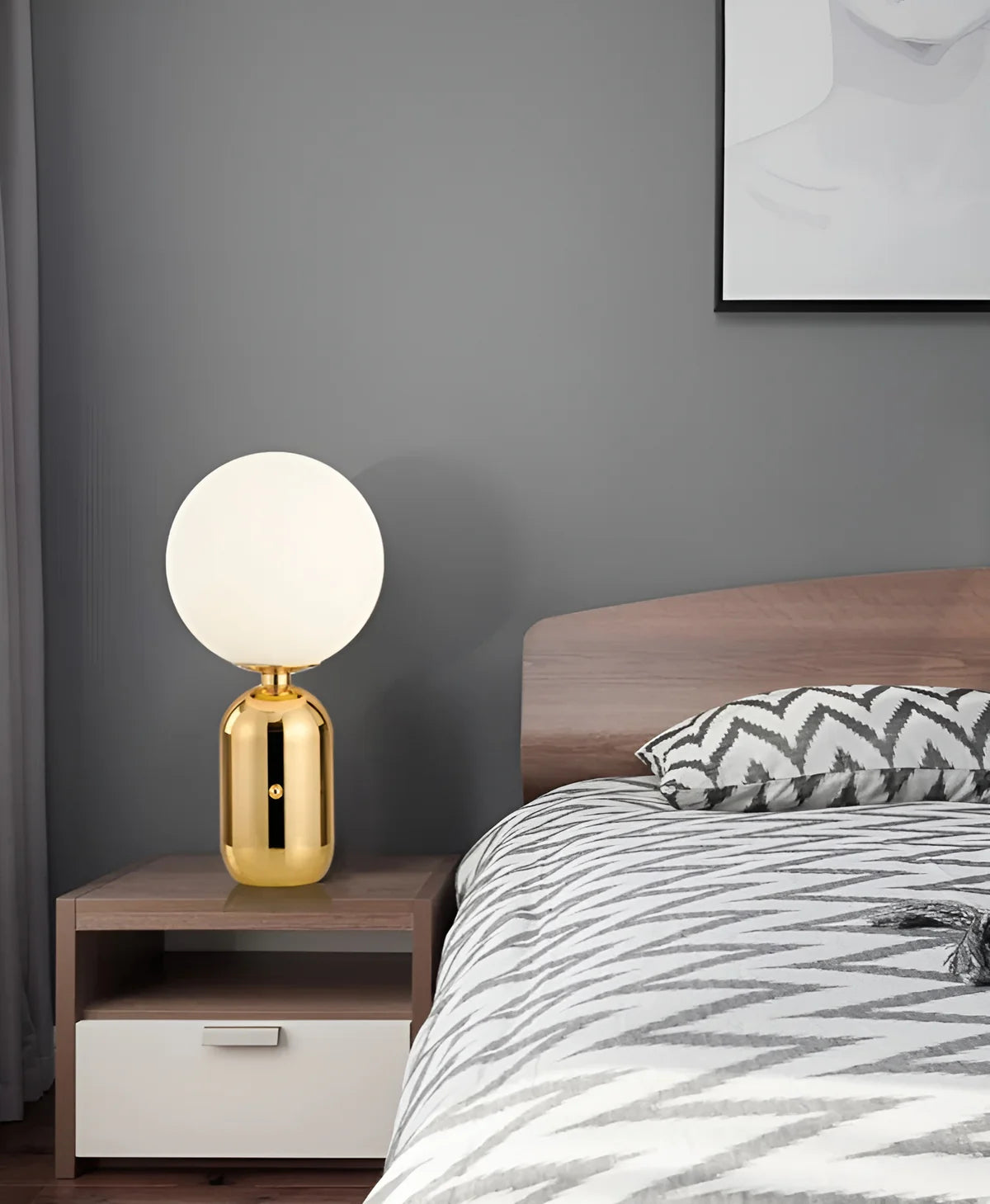 Kaia | Lampe de Table Globe Sculpturale