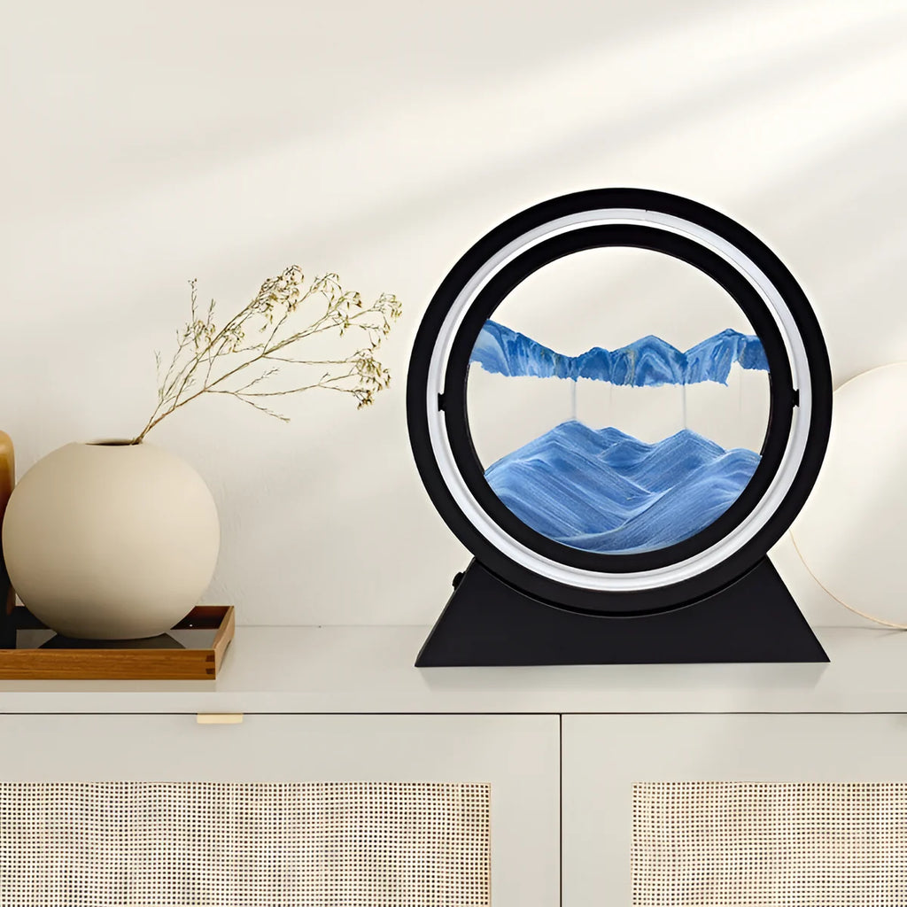 Kaia | Lampe de Table LED avec Sable Tournant