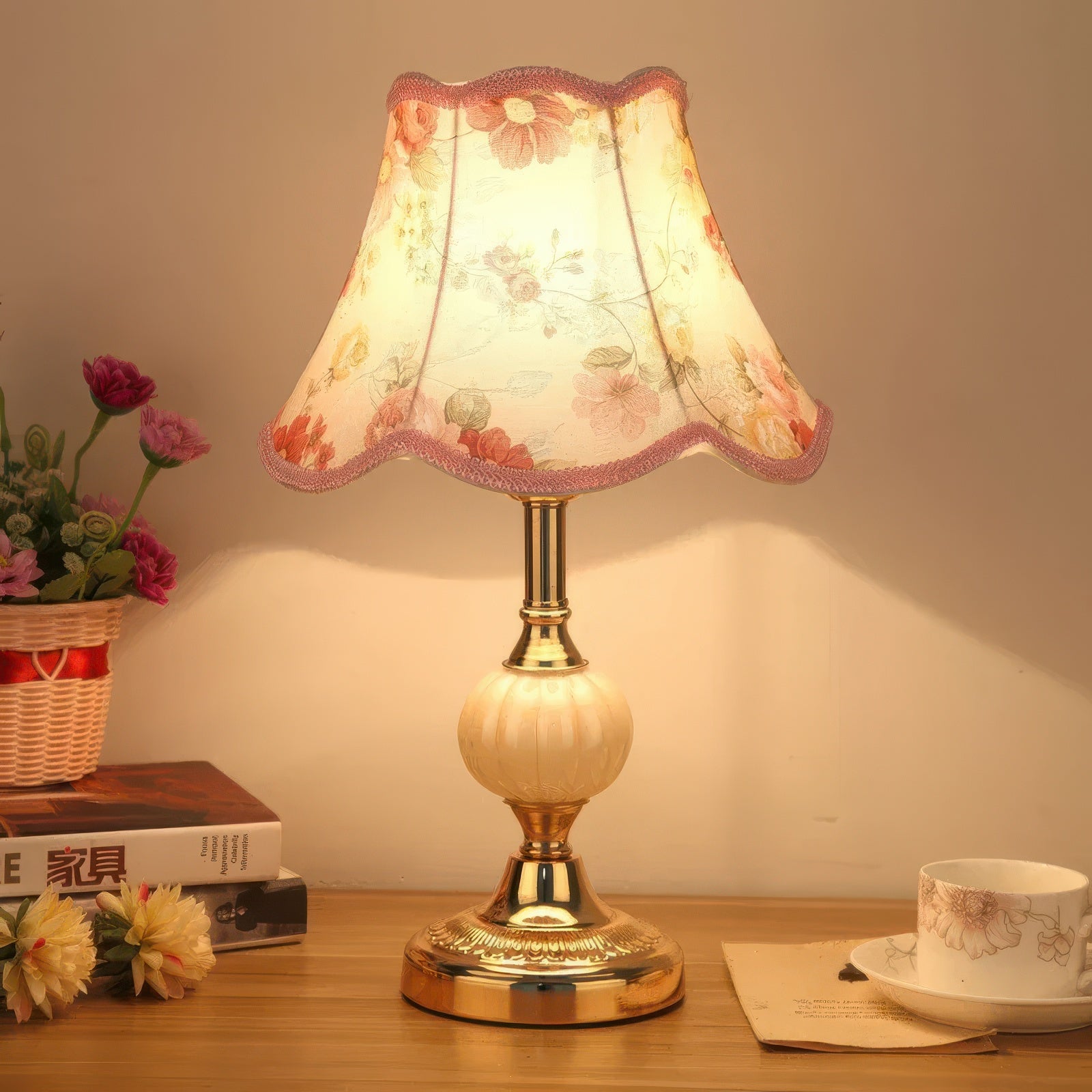 Kalda | Lampe de Table Vintage en Métal et Verre