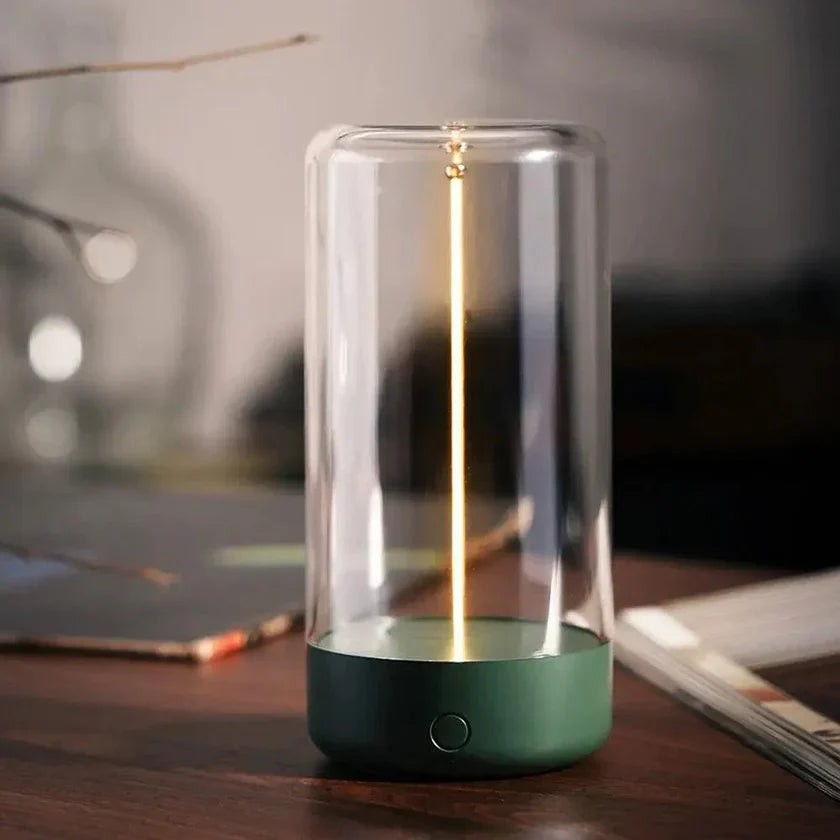 Liora | Lampe de Table en Verre Rechargeable