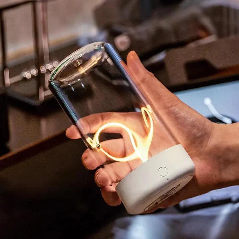 Liora | Lampe de Table en Verre Rechargeable