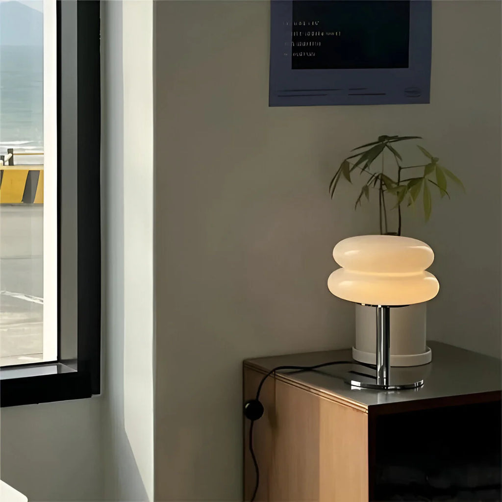 Liva | Lampe de Table Macaron en Verre