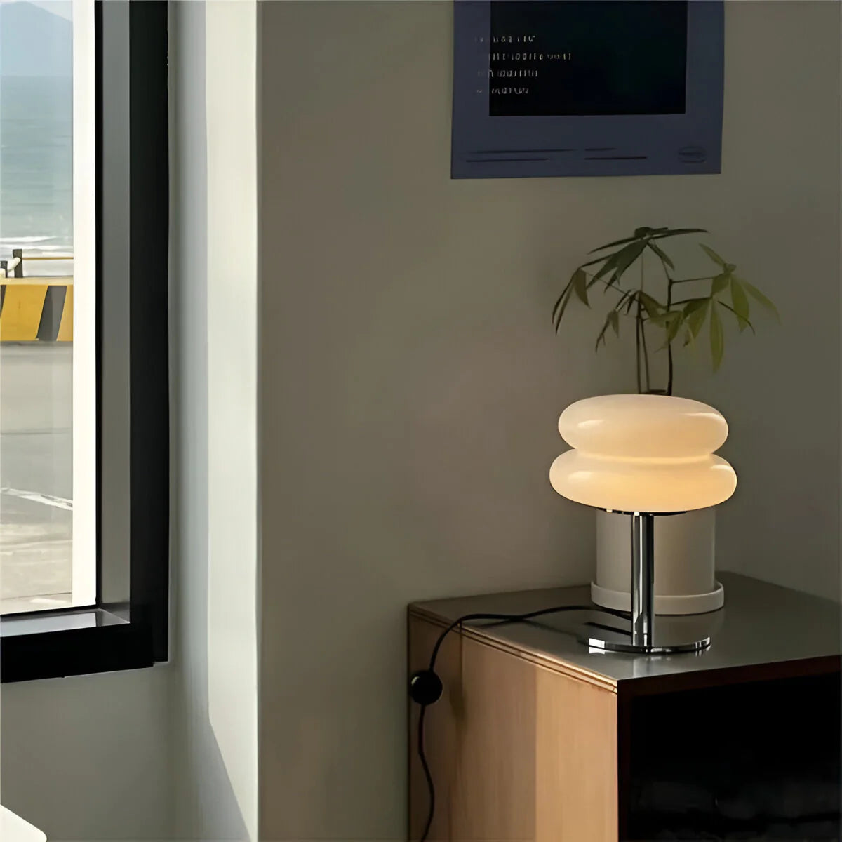 Liva | Lampe de Table Macaron en Verre