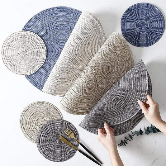 Livra | Sets de table et dessous de verre en lin tressé