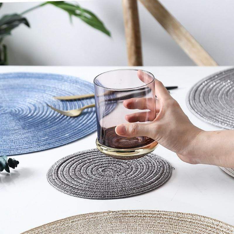 Livra | Sets de table et dessous de verre en lin tressé