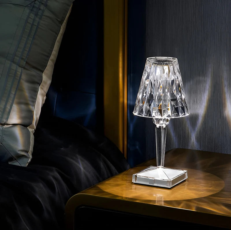 Lycke | Lampe de Table en Acrylique Façon Cristal