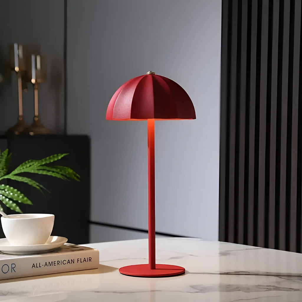 Lysa | Lampe de Table Tactile à Abat-Jour Parapluie