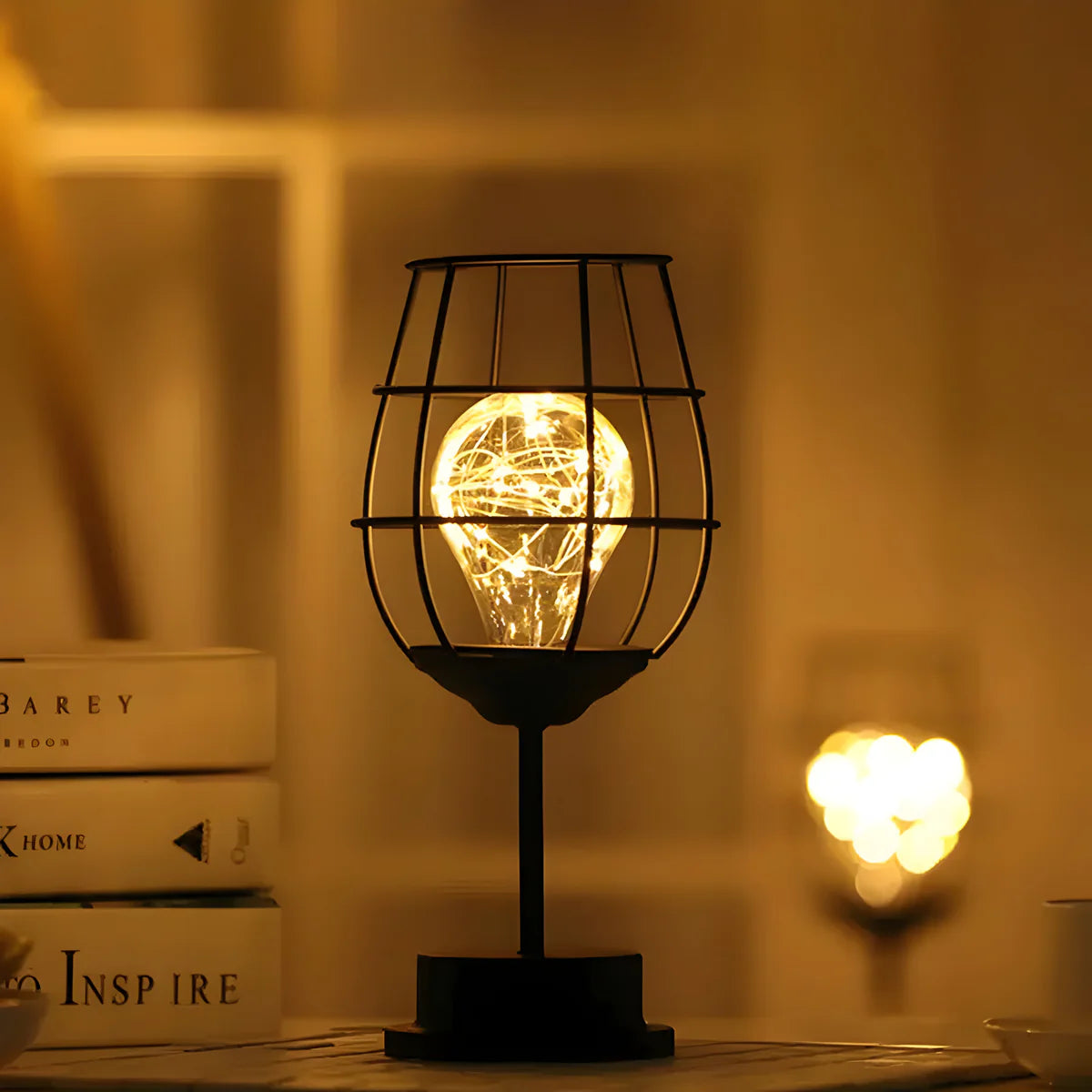 Maelle | Lampe à Vin en Fer Forgé