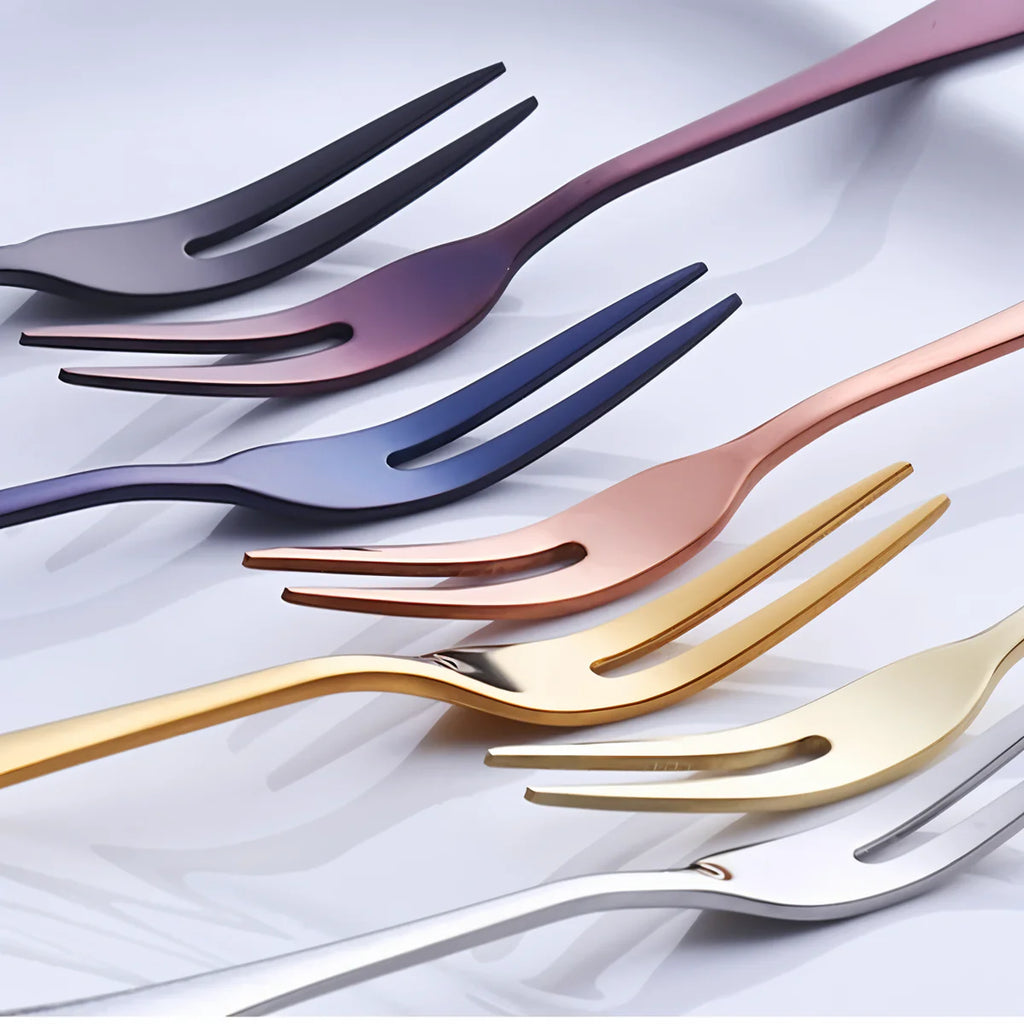 Mina | Fourchettes à Fruits en Acier Inoxydable