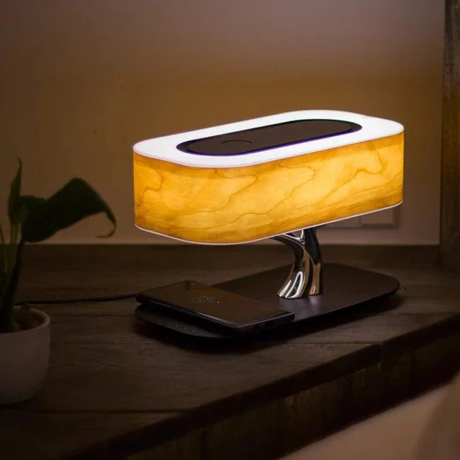 Mistral | Lampe de Table LED en Bois de Cerisier