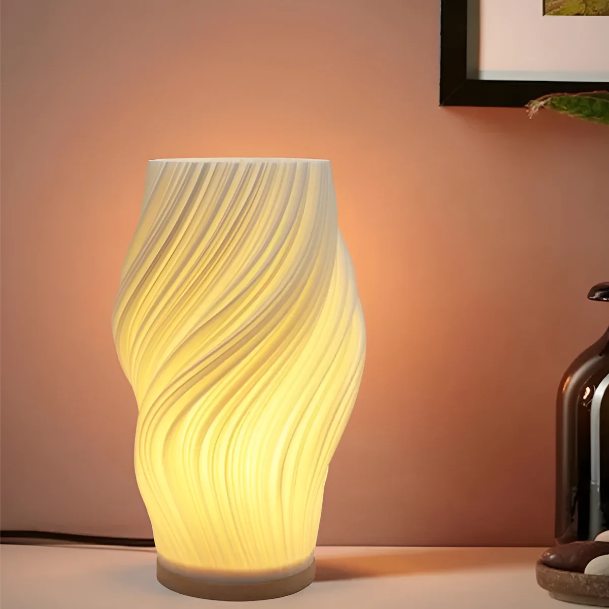 Noa | Lampe de Table LED à Vague Douce