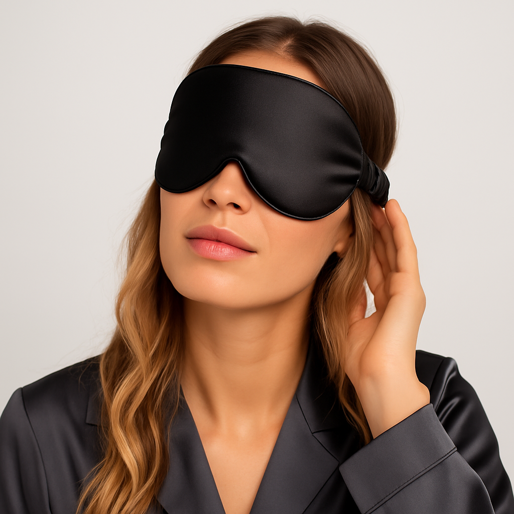 Masque de sommeil en soie de mûrier 22 momme