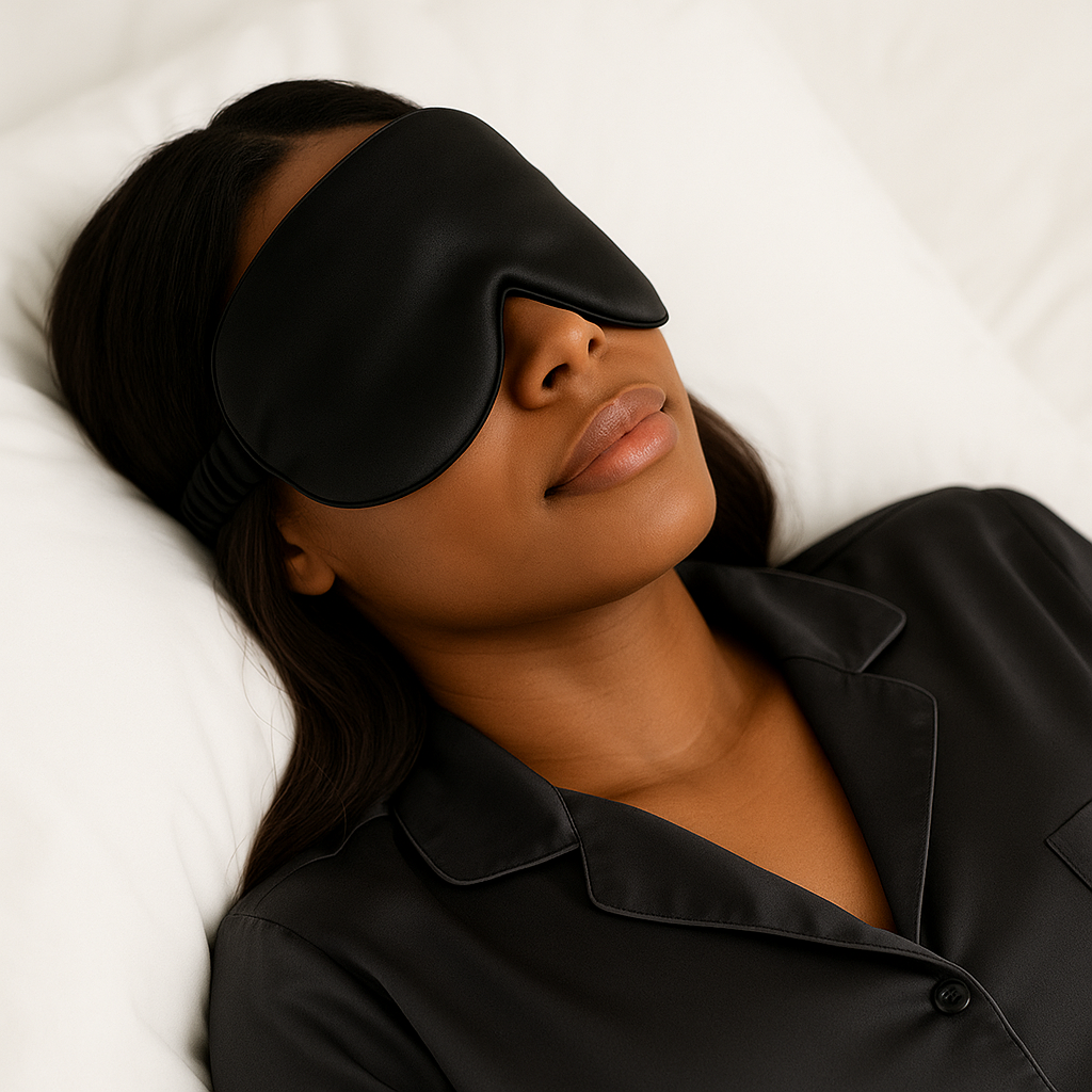 Masque de sommeil en soie de mûrier 22 momme