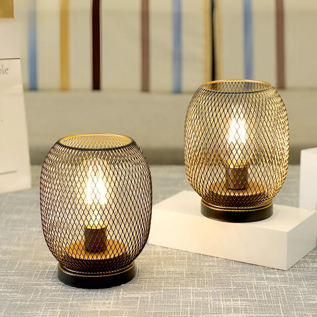 Novi | Lampe de Table LED à Double Cage