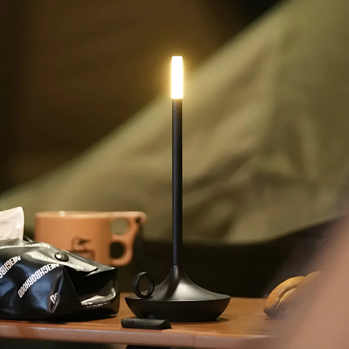 Olen | Lampe de Table Rechargeable en Forme de Baguette