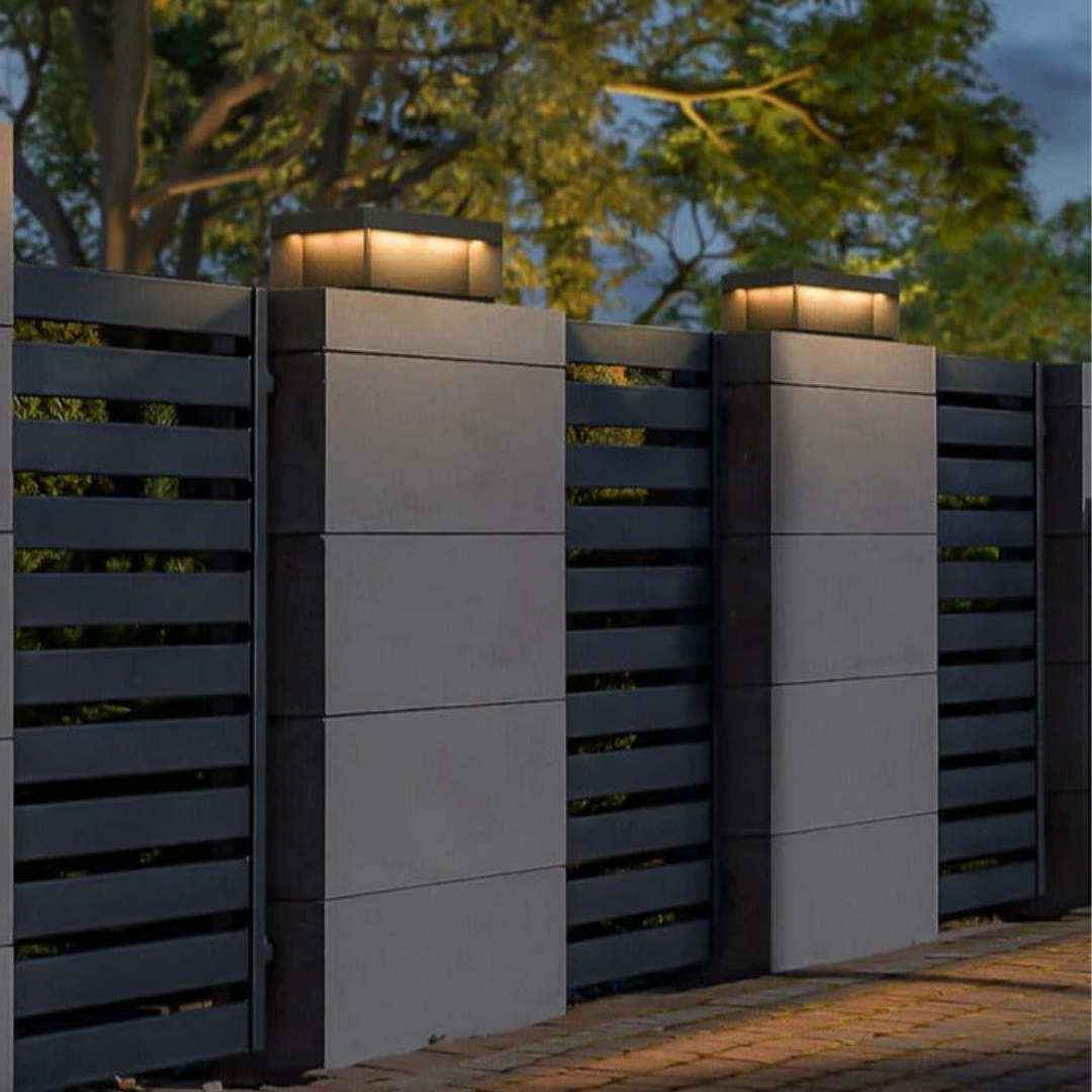 Olyne | Applique de Pilier Extérieur Solaire ou Filaire