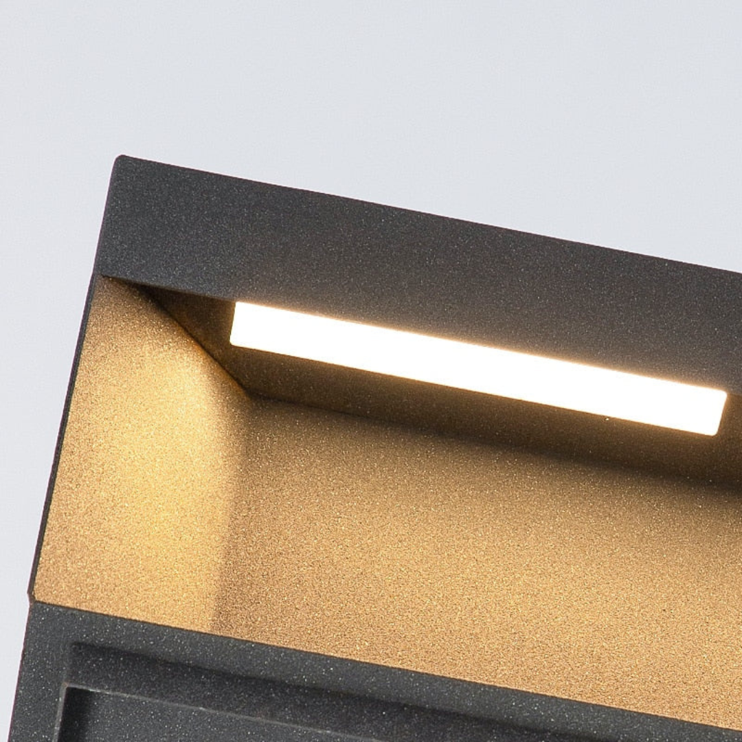 Olyne | Applique de Pilier Extérieur Solaire ou Filaire